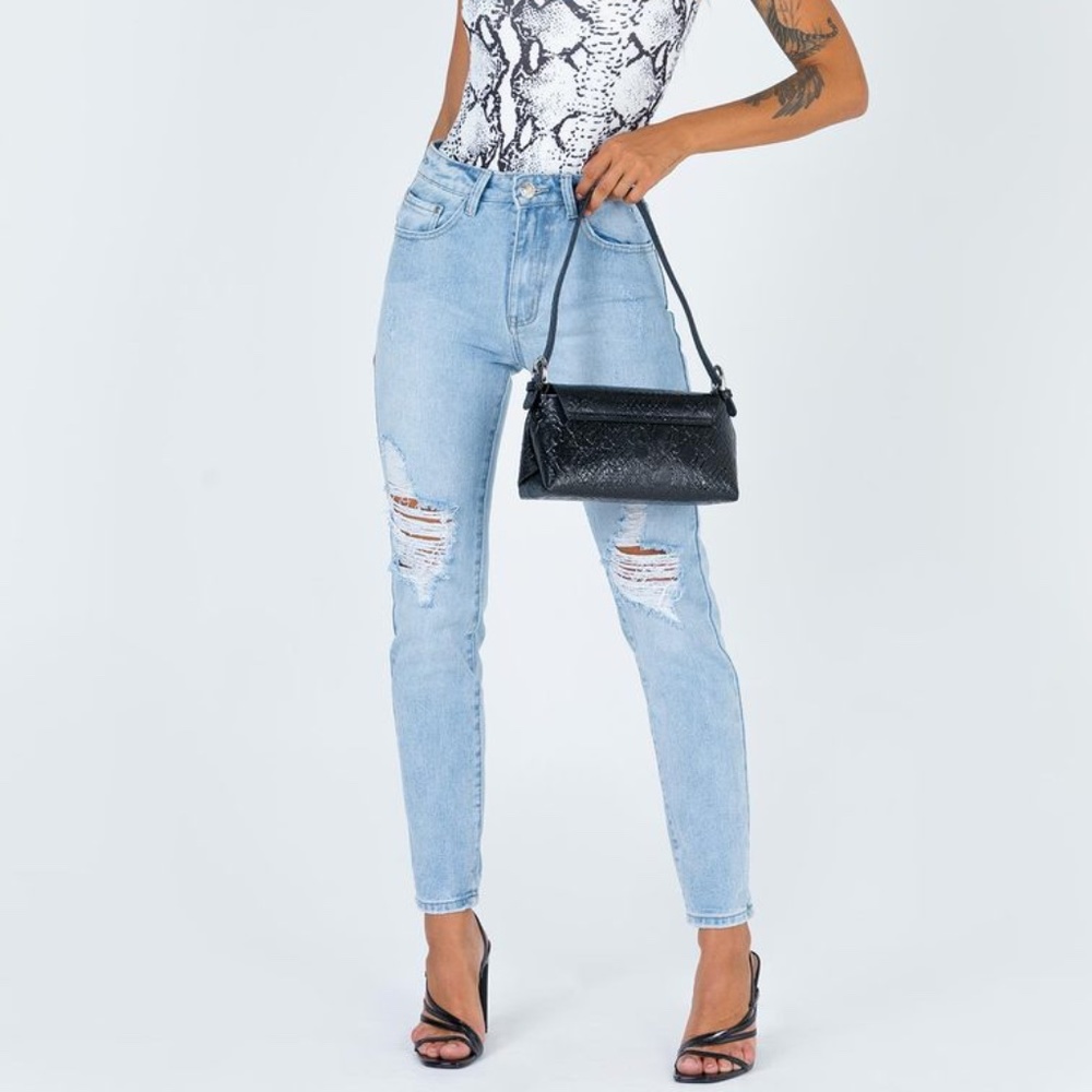 NEW Princess Polly Zaneta Ripped Skinny Jeans US 6